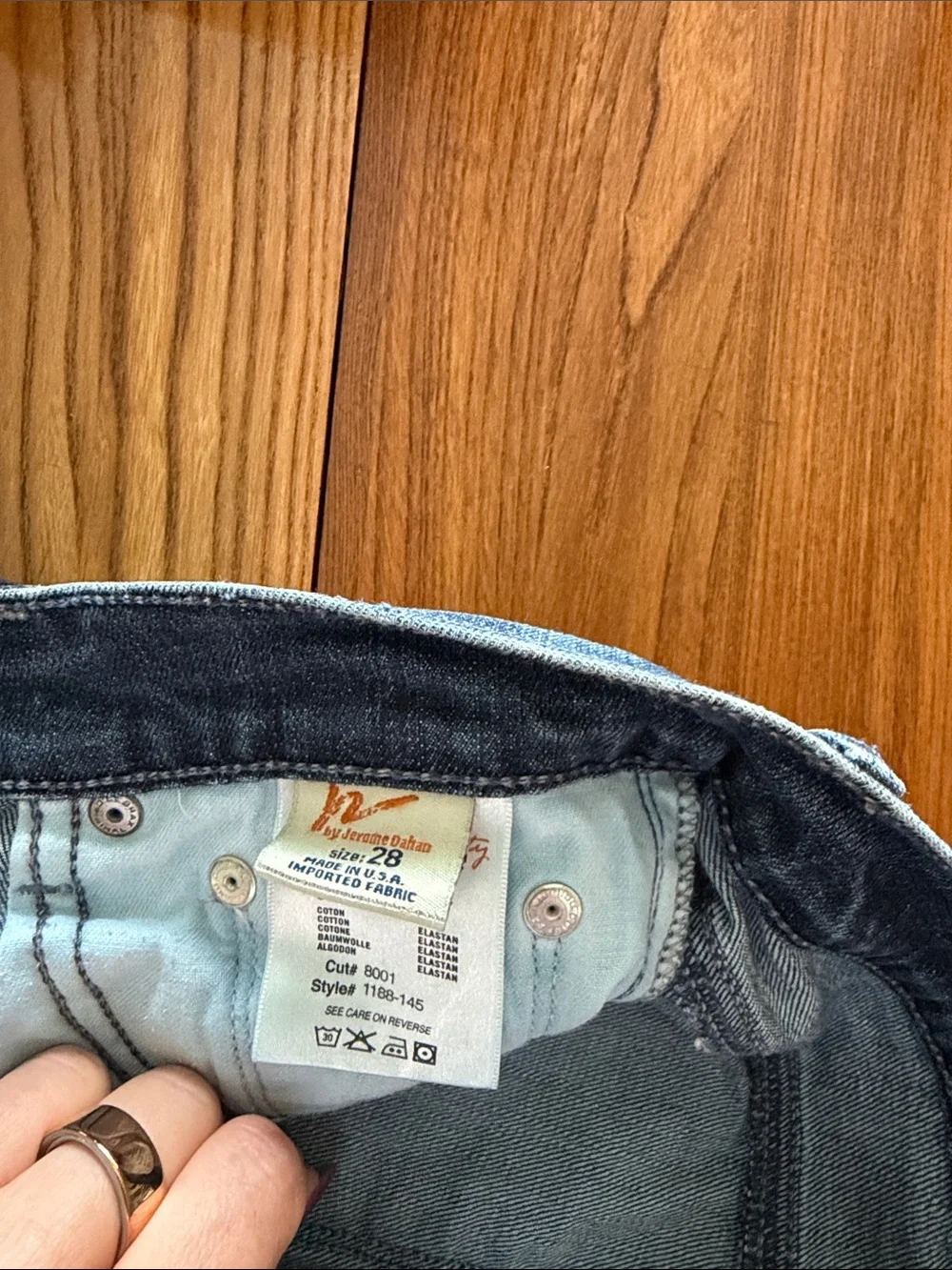 Citizens Of Humanity Medium Blue Cropped Straight Jeans